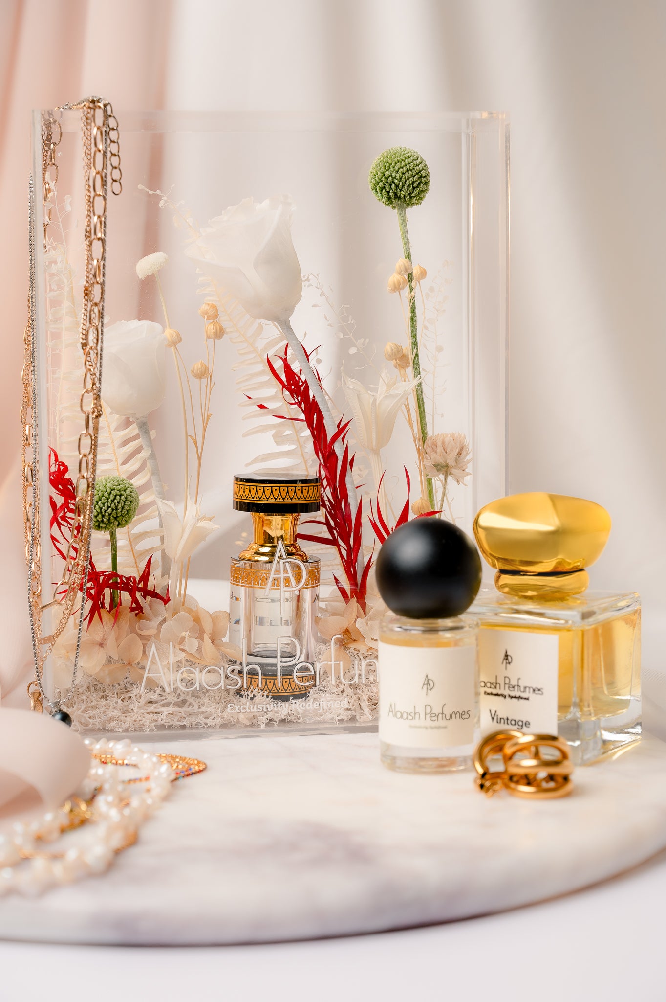 Acrylic Flower Musk Perfume Gift Set